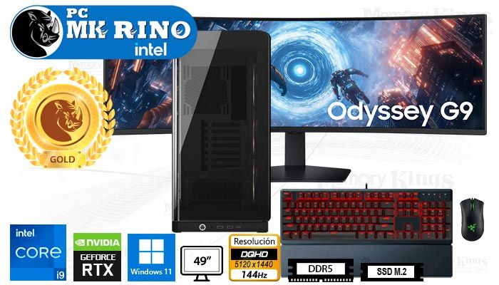 Computadora Core i9-14900KF Frame 4500X 32GB 2TB 49 RTX 5070 Windows 11