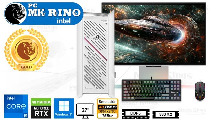 Computadora Core i9-14900KF Helios II White 32GB 2TB 27 RTX 5070 Windows 11