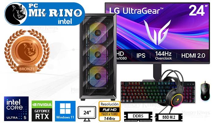 Computadora Core Ultra 5 AX85 16GB 512GB 24 RTX 3050 Windows 11