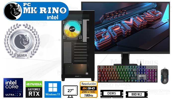 Computadora Core Ultra 7 265F C500 Panoramic 16GB 1TB 27 RTX 5060 Windows 11