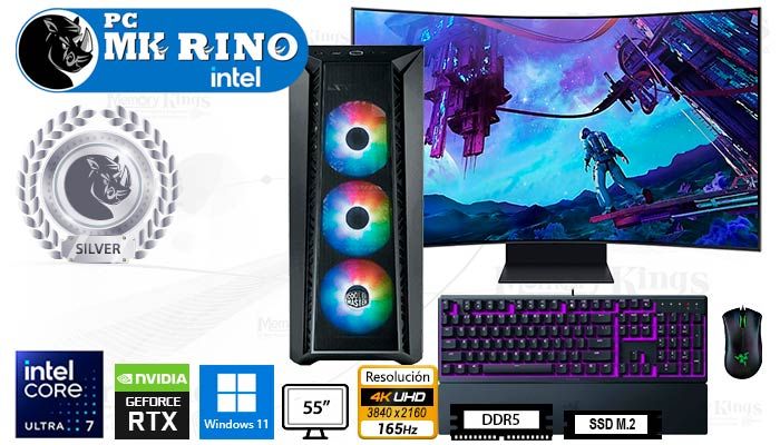 Computadora Core Ultra 7 265KF 520 Mesh 32GB 1TB 55 RTX 5070 Windows 11
