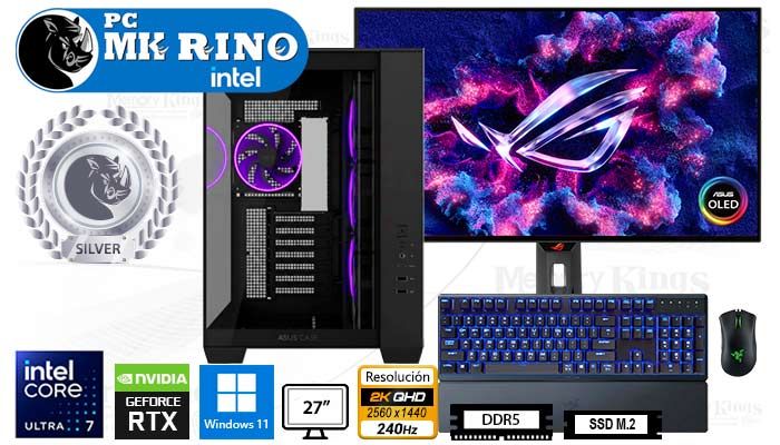 Computadora Core Ultra 7 265KF A32 Plus 16GB 1TB 27 RTX 5060 Windows 11