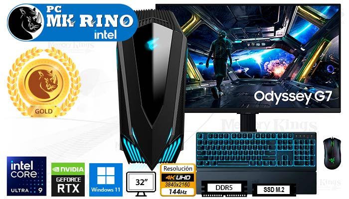 Computadora Core Ultra 9 285K Aorus C700 32GB 2TB 32 RTX 5090 Windows 11