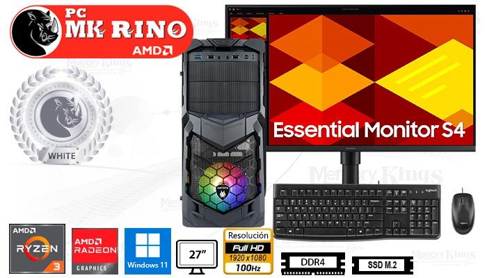 Computadora Ryzen 3 5300G Elegant 670 16GB 512GB 27 Radeon Windows 11