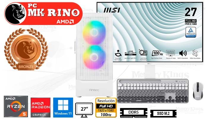 Computadora Ryzen 5 8600G NX410 8GB 512GB 27 Radeon Windows 11
