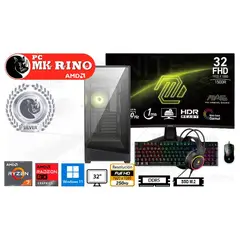 AMD - Computadora Ryzen 7 8700F Pano 130R 16GB 1TB 32 Radeon RX 9060 XT Windows 11