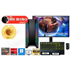 AMD - Computadora Ryzen 9 9900X LianCool II-X 32GB 2TB 27 Radeon RX 9070 XT Windows 11