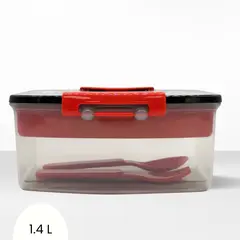 GENERICO - Taper para Niño Among Us con Divisiones y Cubiertos 1400 ml