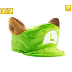 GENERICO - Gorro Luigi Mapache Verde Importado - Niños y Adutlos