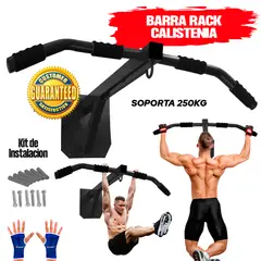 HOLGU - Barra Calistenia Dominadas Ballesta + Guantes de regalo