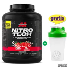 MUSCLETECH - NITRO TECH WHEY PROTEIN 4 LBS STRAWBERRY