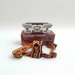 GENERICO - Linterna Frontal LED Recargable de Alta Potencia - 5 Focos con 4 Modos de Iluminación y Carga USB