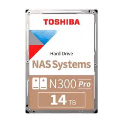 TOSHIBA - Disco Duro N300 Pro 14TB NAS SATA 7200 rpm 512MB cache