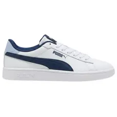 PUMA - Zapatilla Smash 3.0 L Jr 392031 21 Blanco Para Niño