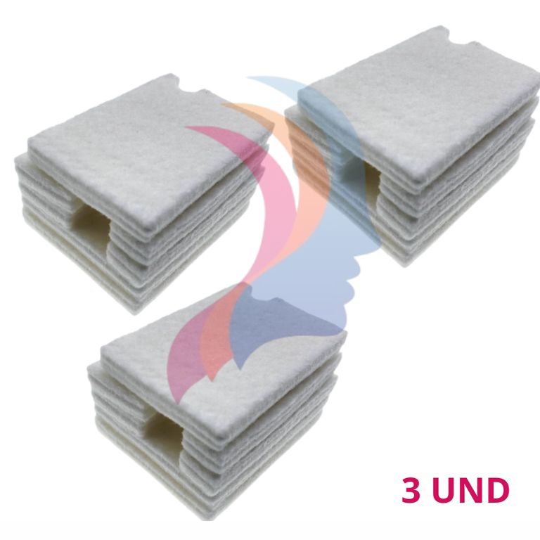 3 UNIDADES Almohadilla COMPATIBLE l1110 l1210 l3110 l3210 l3150 l3250