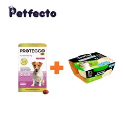 PROTEGGO - ANTIPULGAS PARA PERROS - 3 MESES (>4,5 – 10 kg.) +1 HELADO CHICKEN AND APPLE