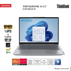 LENOVO - THINKBOOK 14 G7 RYZEN 7-7735HS 16GB DDR5 512GB SSD AMD RADEON 14" WUXGA