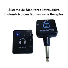 GENERICO - Sistema Inalámbrico para Guitarra Intrauditivo IEM Transmisor y Receptor
