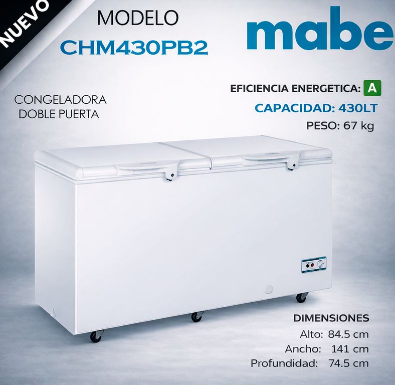 CHM430PB2 - Congelador Horizontal 430Lt Blanco