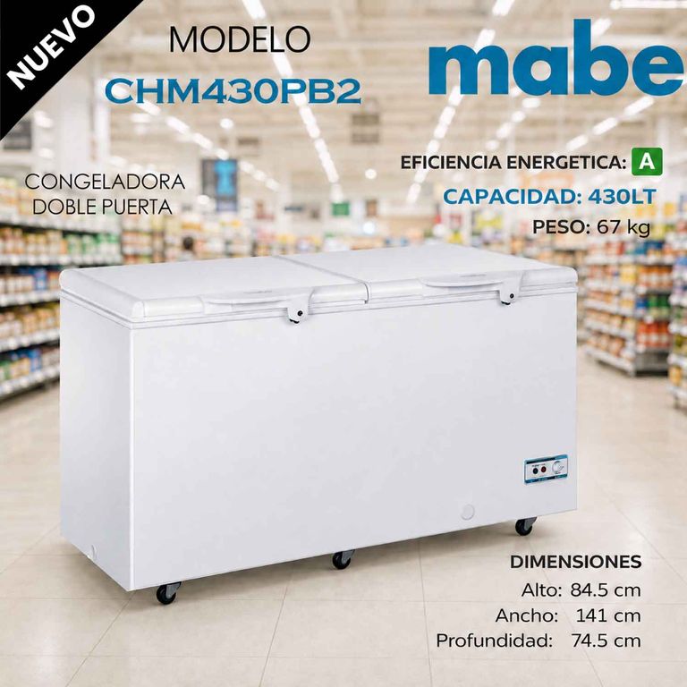 CHM430PB2 - Congelador Horizontal 430Lt Blanco