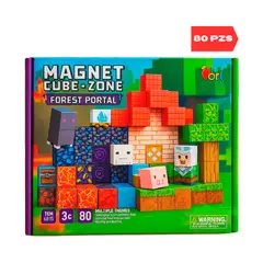 GENERICO - MineCraft Bloques de Construcción Magnéticos 80 pzs
