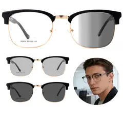 OEM - Lentes de Sol Fotocromáticos Dorado Unisex Calidad Metálico Premium