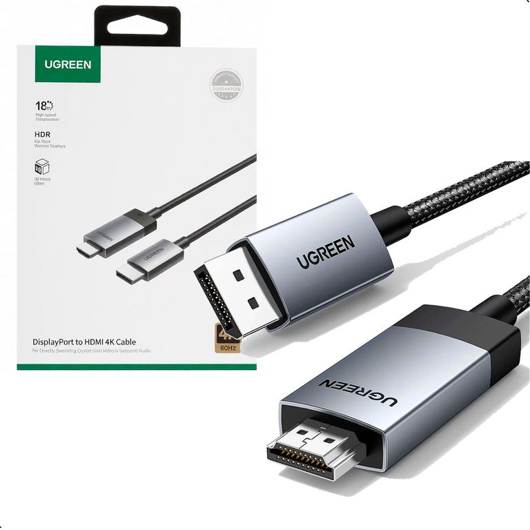 Cable Displayport A Hdmi 4k 3m Alta Resolución