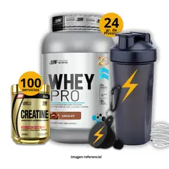 Level Pro - Proteína Whey pro de 1kg Chocolate + Creatina 250gr + regalos