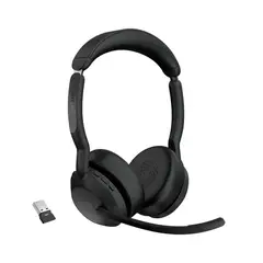 JABRA - Auriculares Evolve2 55 Con Link380A Uc, Sonido Estéreo De Alta Calidad Y Conectivida