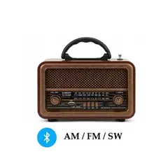 GENERICO - Radio Portatil AM FM Retro Vintage Parlante Bluetooth