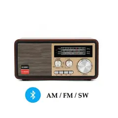 GENERICO - Radio Portatil AM FM Retro Vintage Parlante Bluetooth