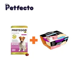 PROTEGGO - ANTIPULGAS PARA PERROS - 3 MESES (>4,5 – 10 kg.) +1 HELADO BACON CAKE