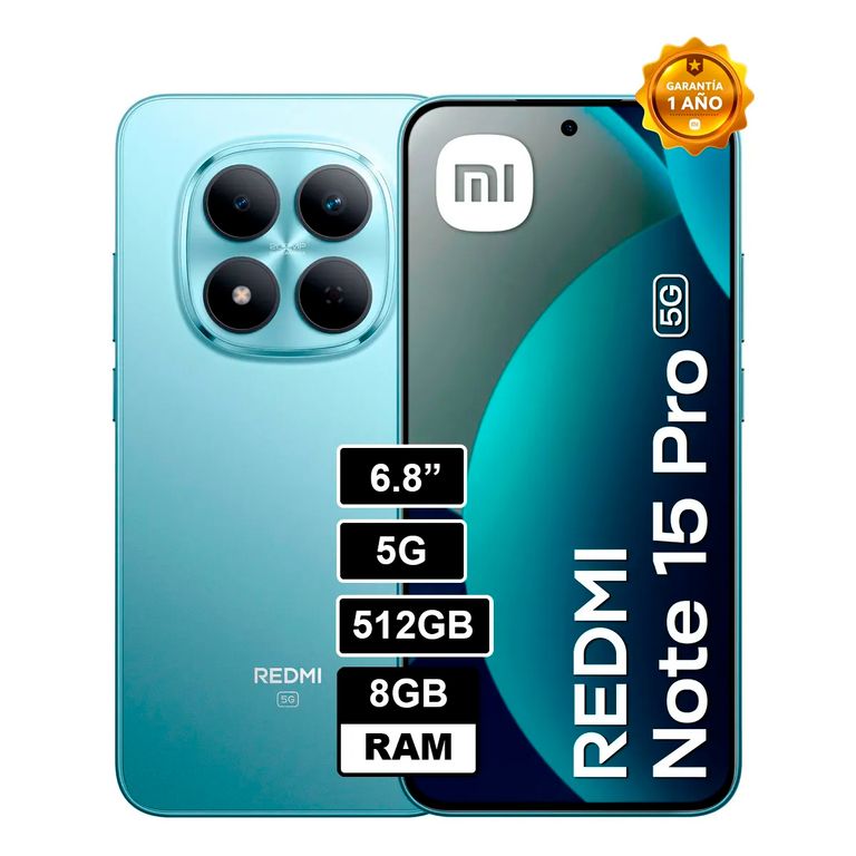 Smartphone Redmi Note 15 Pro 5G 8GB 512GB AZUL