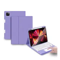 GENERICO - FUNDA SMART COVER CON TECLADO TOUCH PARA REDMI PAD SE/PAD 2 11" LILA
