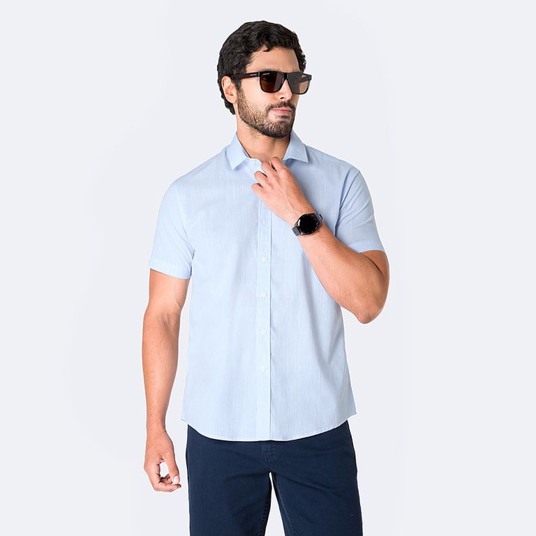 Camisa Clasico Lino Karmmelo Hombre