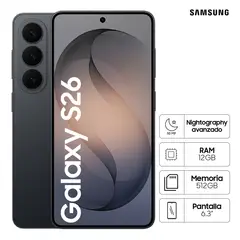 SAMSUNG - Celular Galaxy S26 512GB Sky Black