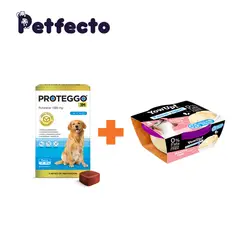 PROTEGGO - ANTIPULGAS PARA PERROS - 3 MESES (>20 – 40 kg.) +1 HELADO BACON CAKE