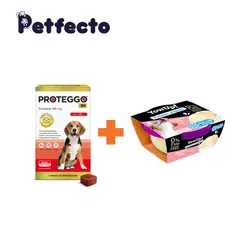 PROTEGGO - ANTIPULGAS PARA PERROS - 3 MESES (>10 – 20 kg.) +1 HELADO BACON CAKE