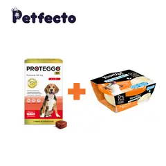 PROTEGGO - ANTIPULGAS PARA PERROS - 3 MESES (>10 – 20 kg.) +1 HELADO SALMÓN TARTAR