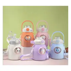 GENERICO - Termo de acero y exterior de plastico con capacidad de 650 ML