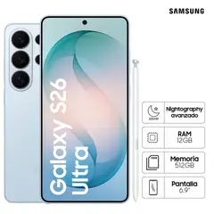 SAMSUNG - Celular Galaxy S26 Ultra 512GB Sky Blue