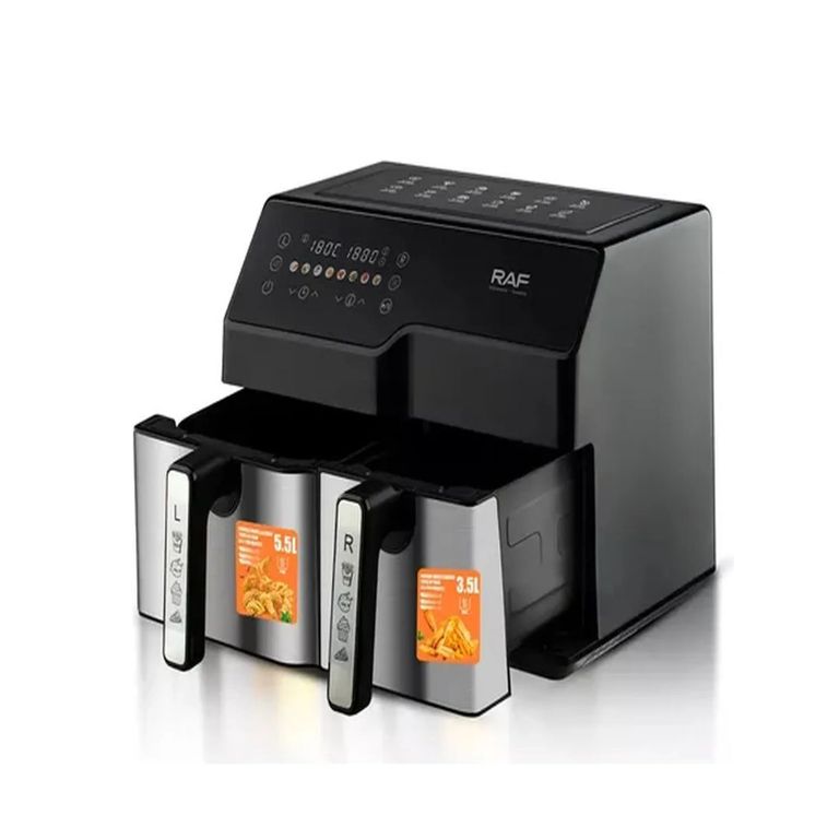 FREIDORA DE AIRE MULTIFUNCIONAL DOBLE CESTA INTELIGENTE