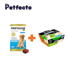 PROTEGGO - ANTIPULGAS PARA PERROS - 3 MESES (>20 – 40 kg.) +1 HELADO CHICKEN AND APPLE