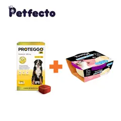 PROTEGGO - ANTIPULGAS PARA PERROS - 3 MESES (>40 – 56 kg.) +1 HELADO BACON CAKE