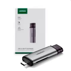 UGREEN - Lector De Tarjetas CM184 Usb C Sd Micro Sd 5gbps
