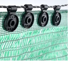 GENERICO - Pack x30 Clips Sujetadores para Malla Raschel y Arpillera. -7.3x2.7 cm