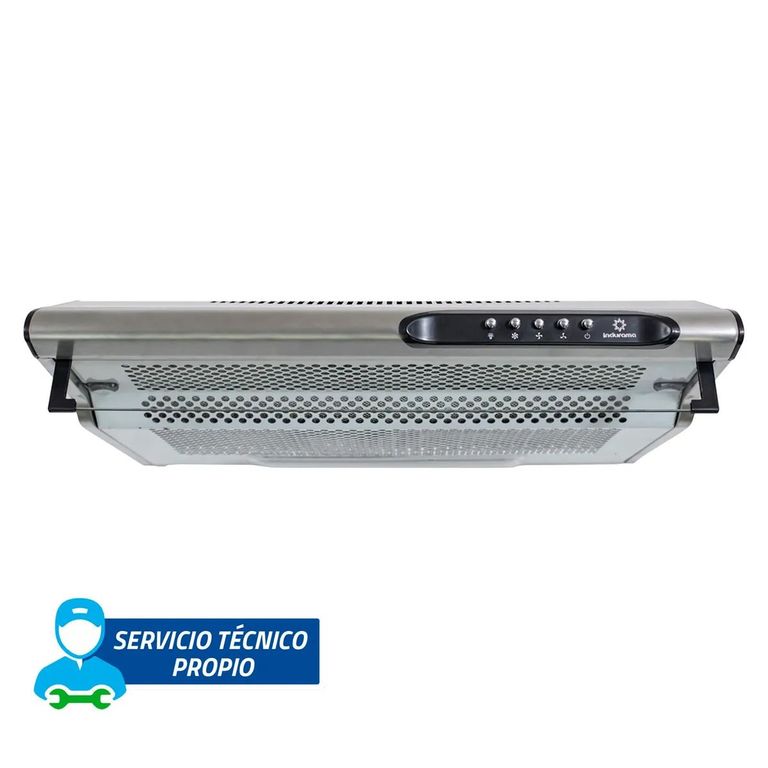 Campana Extracora 60cm CEI-602CRP 3 Velocidades Plateado