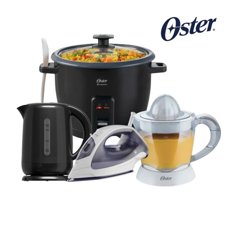 COMBO OLLA ARROCERA 1.8L+HERVIDOR+PLANCHA+CITRICO