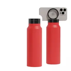 GENERICO - Botella con soporte magnético para teléfono