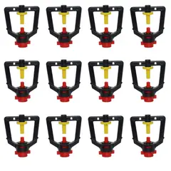 GENERICO - Pack de 12 Aspersores Giratorios Para Riego – Conexión 6mm